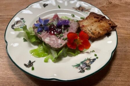 Wildpâté met postelein